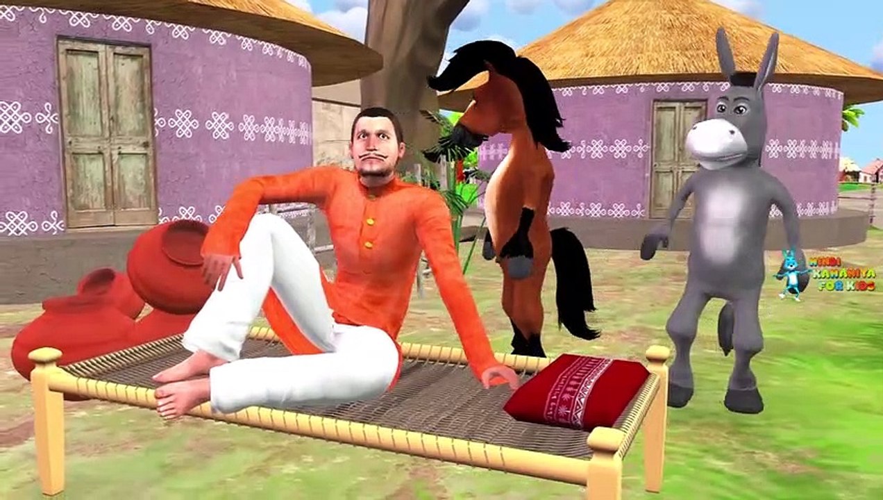 Donkey and Greedy Horse Hindi Kahaniya