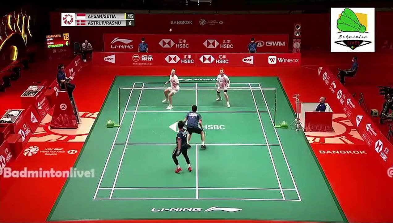 MOHAMMAD AHSAN/HENDRA SETIAWAN vs KIM ASTRUP/ANDERS SKAARUP RASMUSSEN | GROUP STAGE | WTF 2022