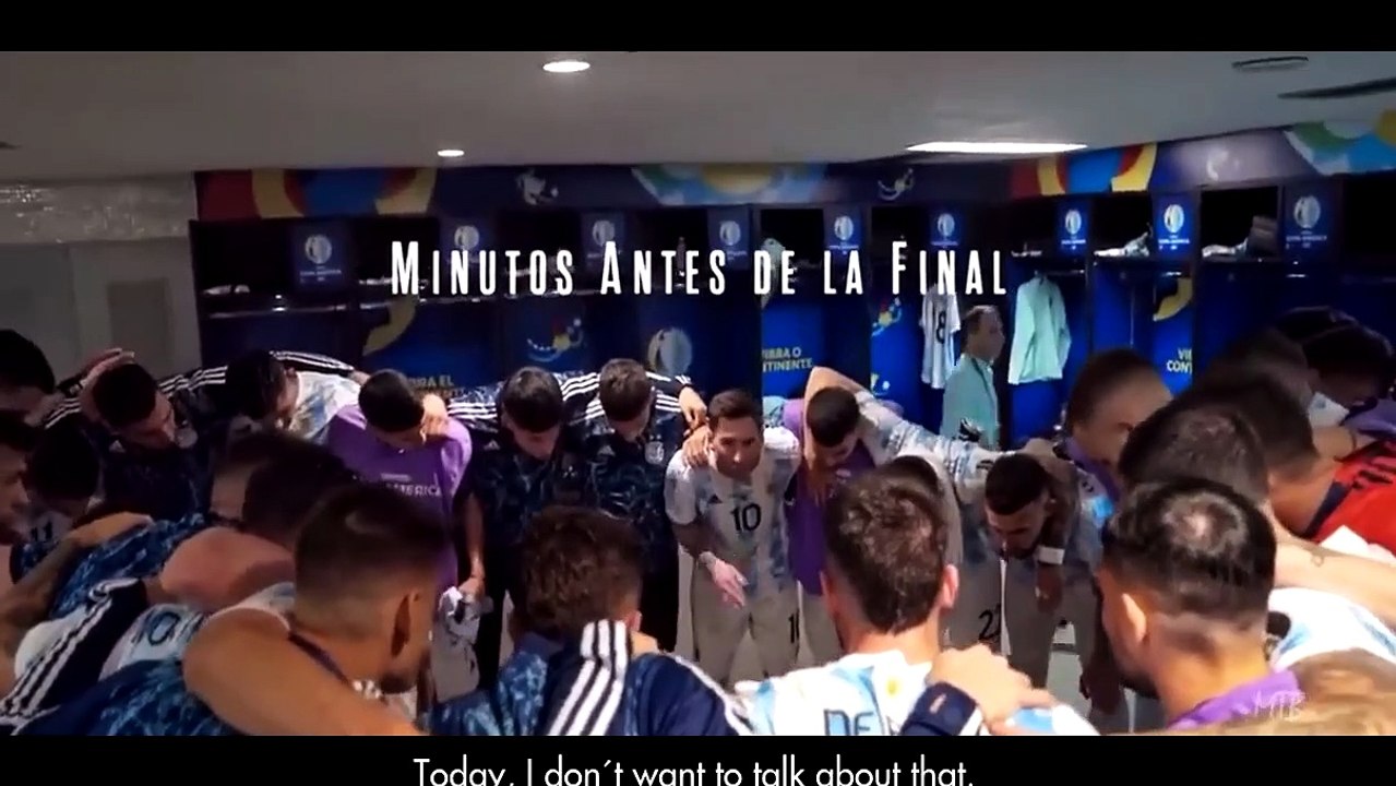 Messi Legendary Half Time Speech In Final #argentina #qatar2022 #copaamerica