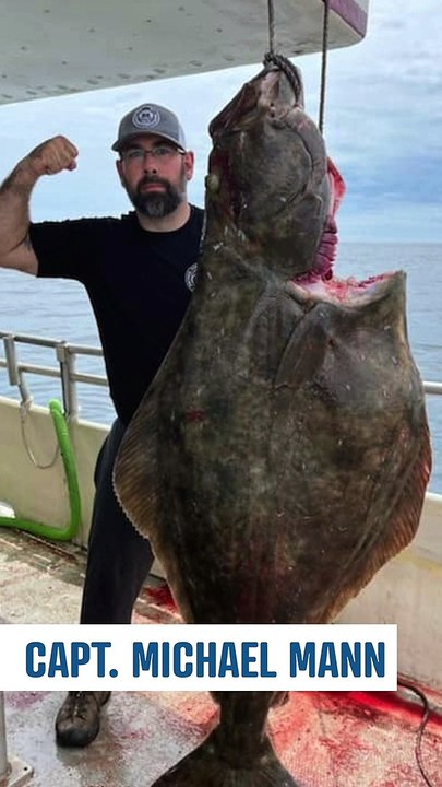 Giant Halibut Landed Off Massachusetts On ‘80s-Style Fiberglass Rod