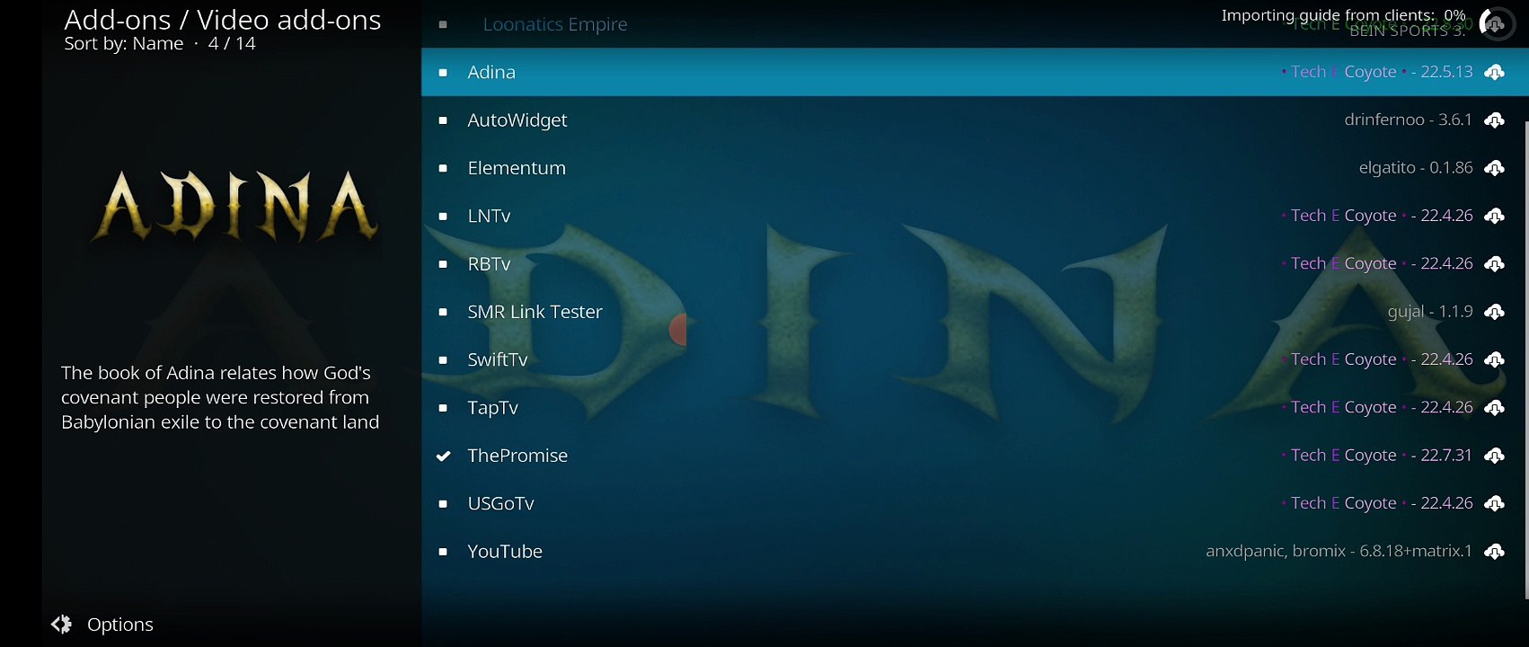 Movie addon for kodi