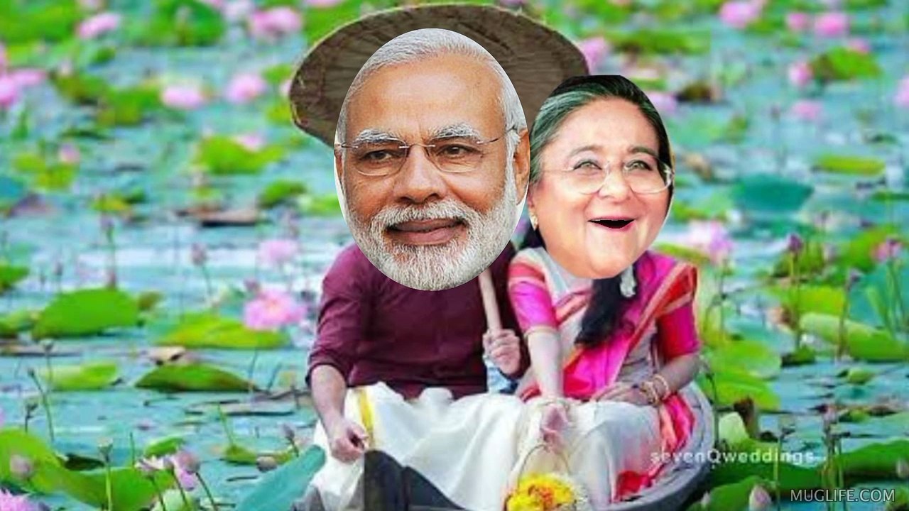 হাসিনার ভাইরাল গান। মোদীকে নিয়ে হাসিনার গান