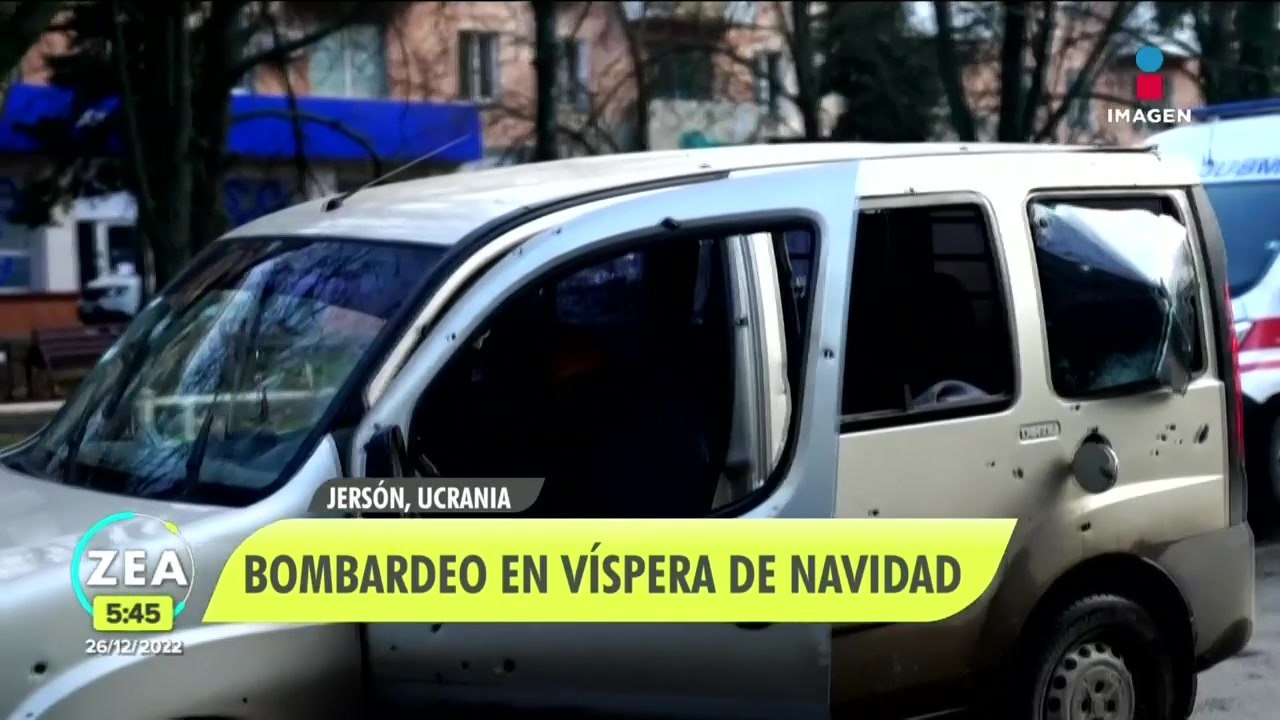 Bombardeo a Ucrania en vísperas de Navidad
