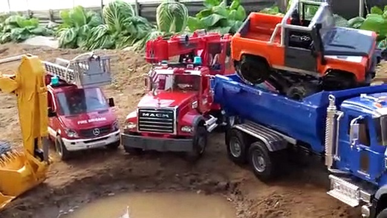 Exciting Rescue & Construction Toy Trucks for Kids 🚒🚜 | Fun Cartoon Video