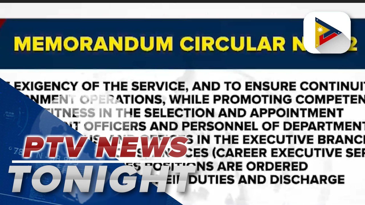 Palace extends terms of office of OICs, gov’t officials in career executive service positions