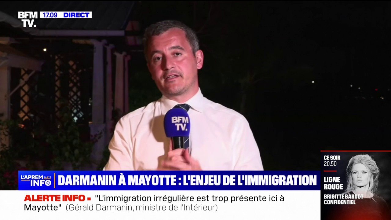 Mayotte: pour Gérald Darmanin "on doit limiter l'immigration" clandestine