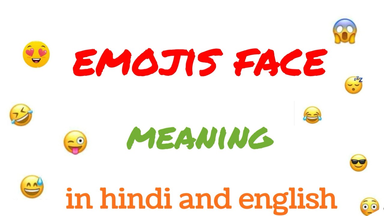 Face emojis meaning in hindi and english