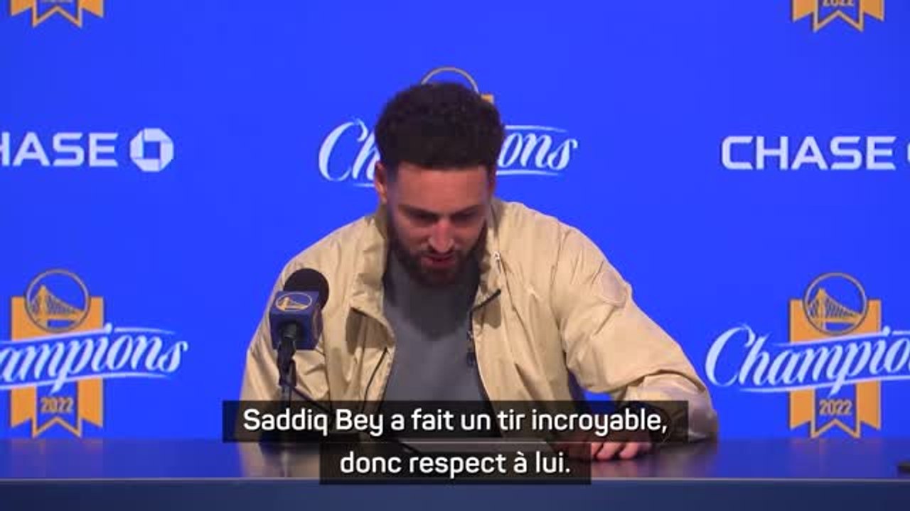 Warriors - Thompson : "Bey a fait un tir incroyable, respect à lui"