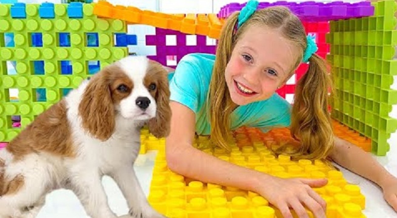 Nastya and the gift story with Labrant family