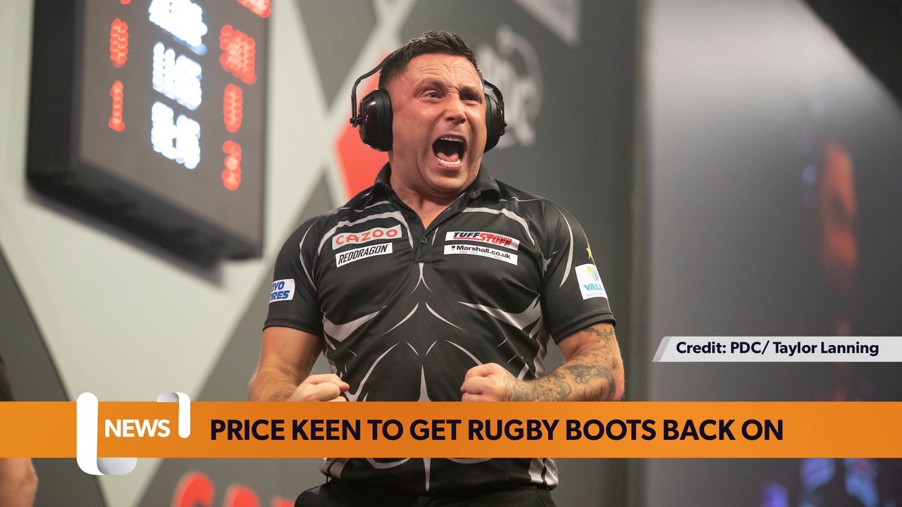 National Sports Headlines 12 January: Gerwyn Price wants to make Rugby return