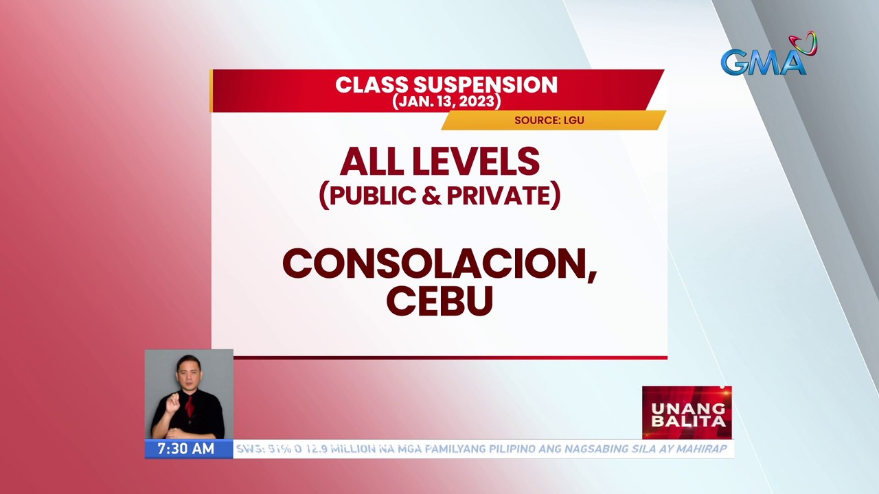 Class suspension as of 7:30 AM (January 13, 2023) | UB