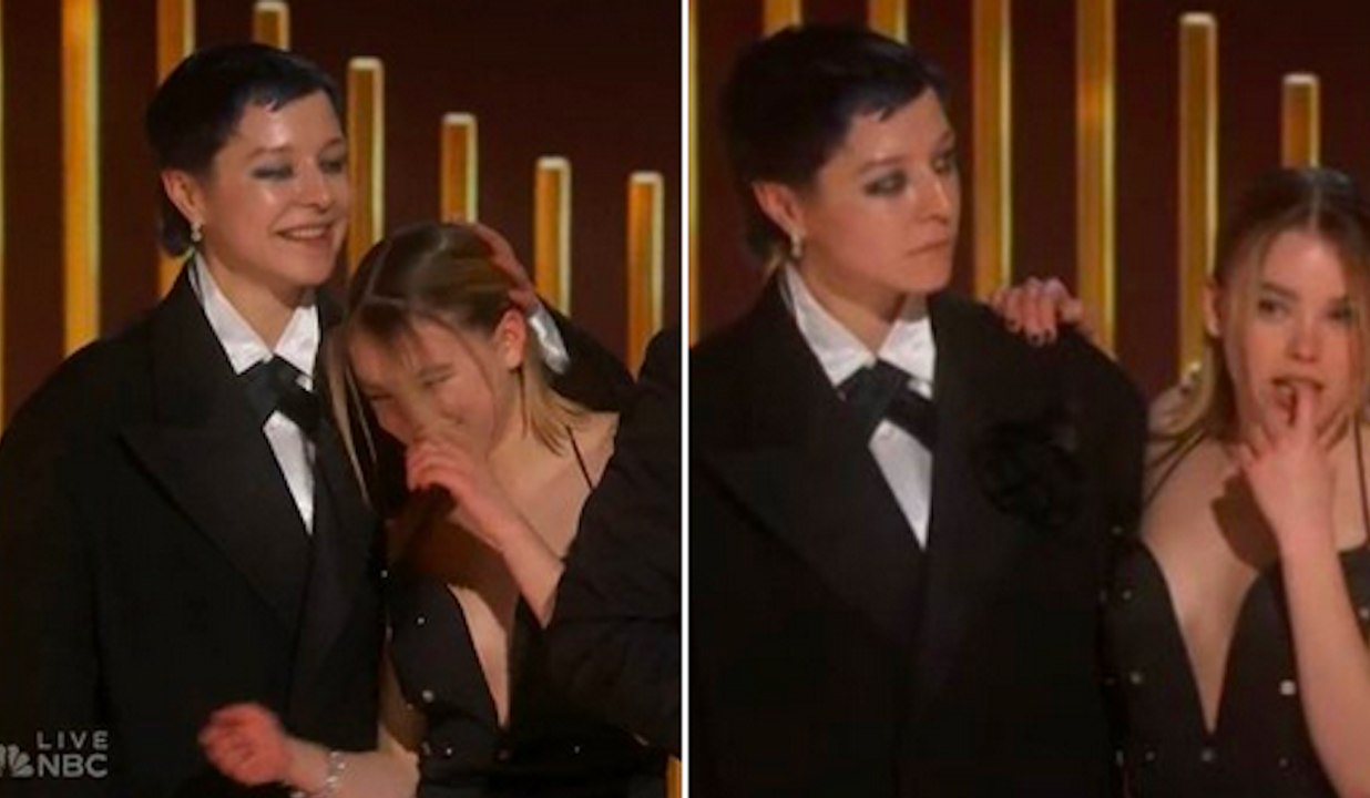 Milly Alcock (House Of The Dragon) so drunk at the Golden Globes