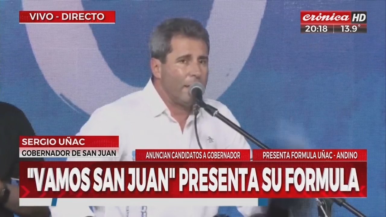Sergio Uñac: "Este proyecto político tiene continuidad en San Juan"