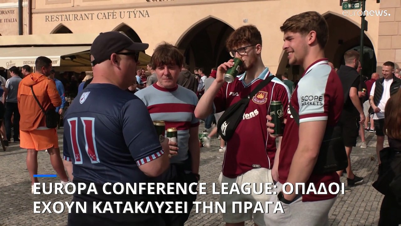 Europa Conference League Final: Fans Flood Prague Ahead of Fiorentina vs West Ham 🏆