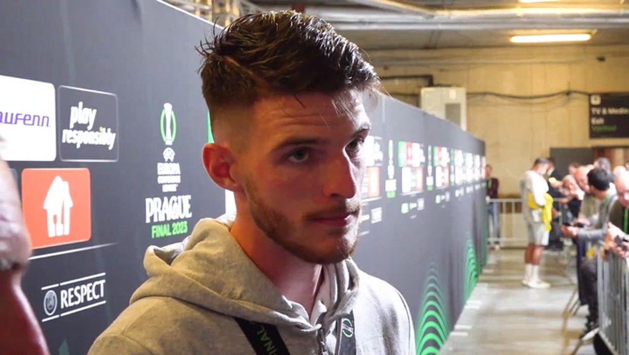 West Ham: Declan Rice addresses transfer rumours after historic Europa Conference League win