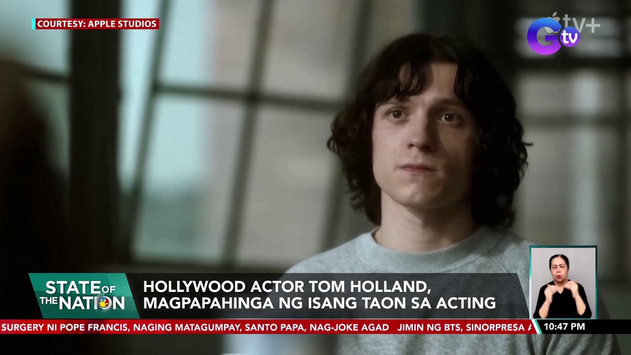 Hollywood actor Tom Holland, magpapahinga ng isang taon sa acting | SONA