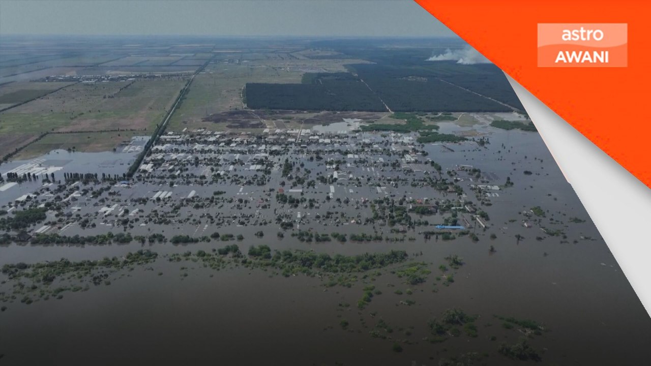 Sebahagian besar Kherson dilanda banjir