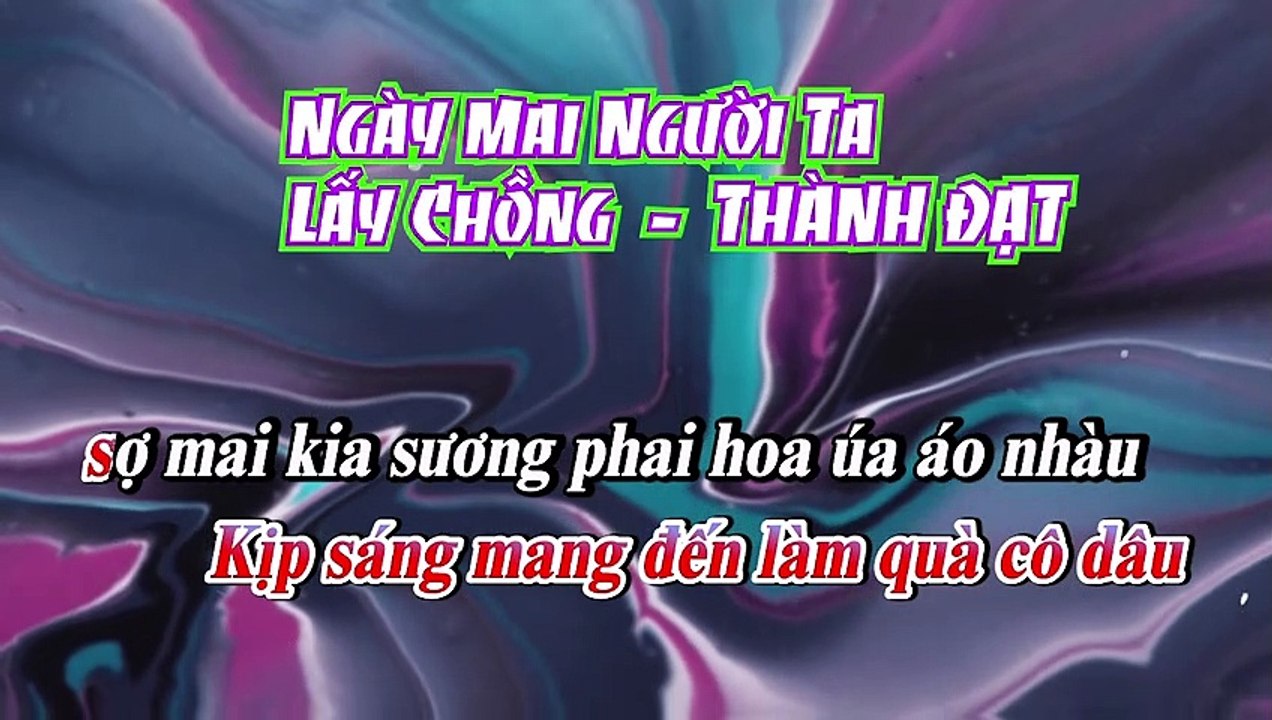 KARAOKE REMIX - Ngày Mai Người Ta Lấy Chồng