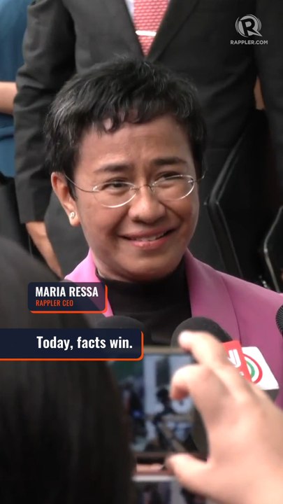 Maria Ressa: Tax cases acquittal is for everyone wrongly accused