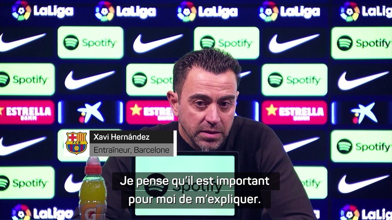 Xavi s'excuse pour sa réaction sur l'affaire Dani Alves
