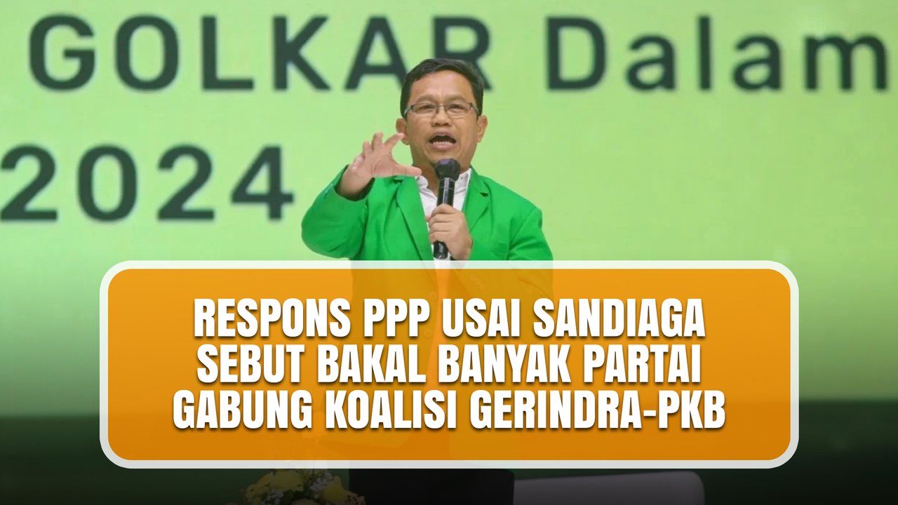 Respons PPP Usai Sandiaga Sebut Bakal Banyak Partai Gabung Koalisi Gerindra-PKB