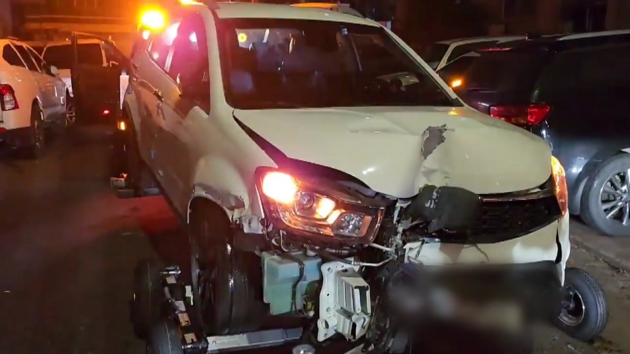 골목길에서 쿵, 쿵, 쿵...잡고보니 면허취소 음주수치 / YTN