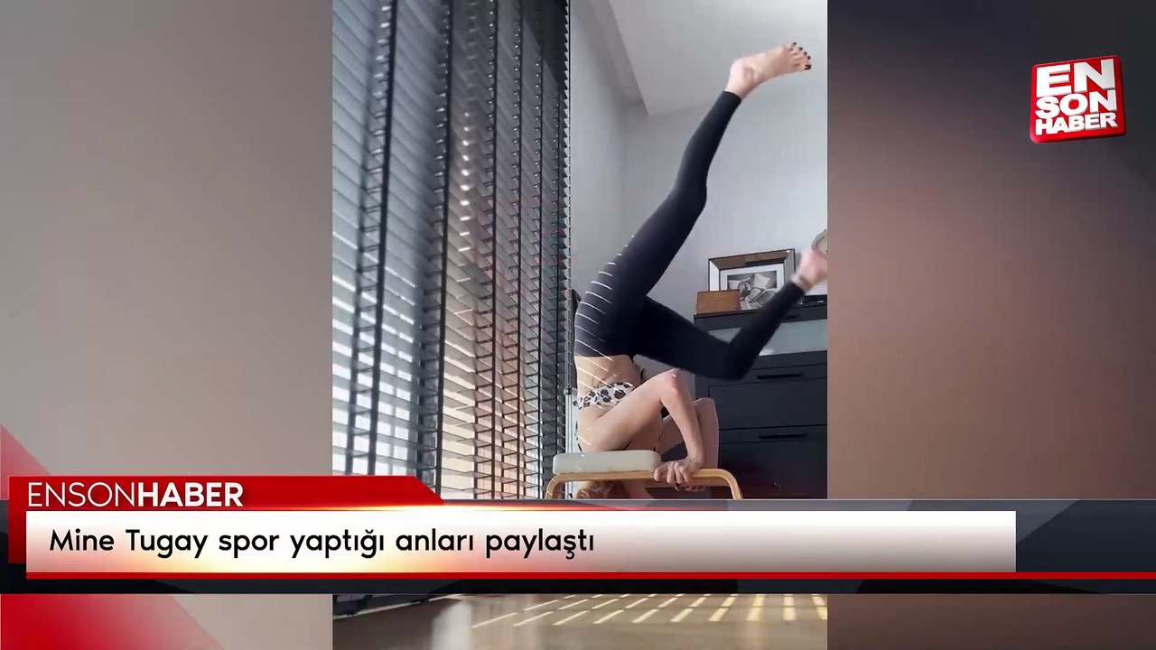 Mine Tugay spor yaptığı anları paylaştı