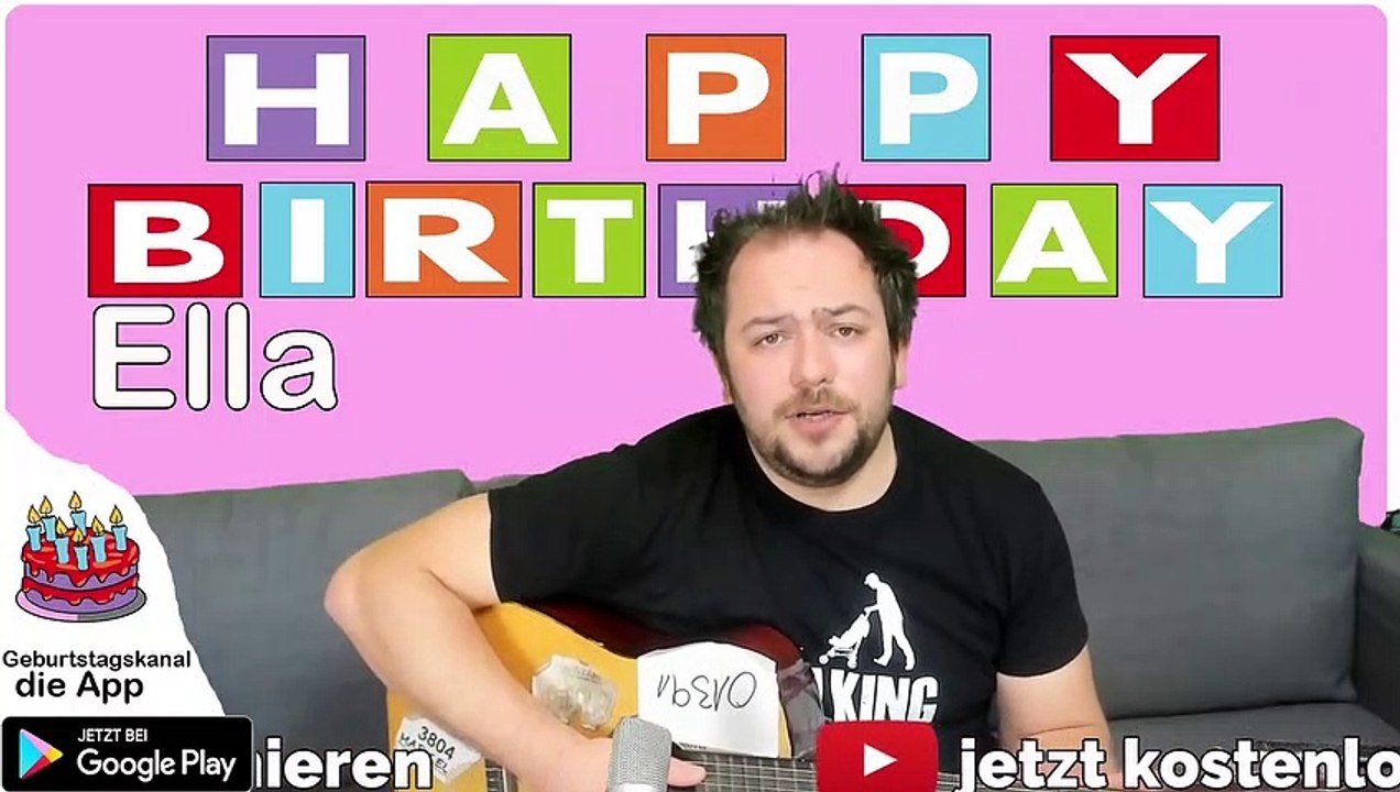 Happy Birthday, Ella! Geburtstagsgrüße an Ella
