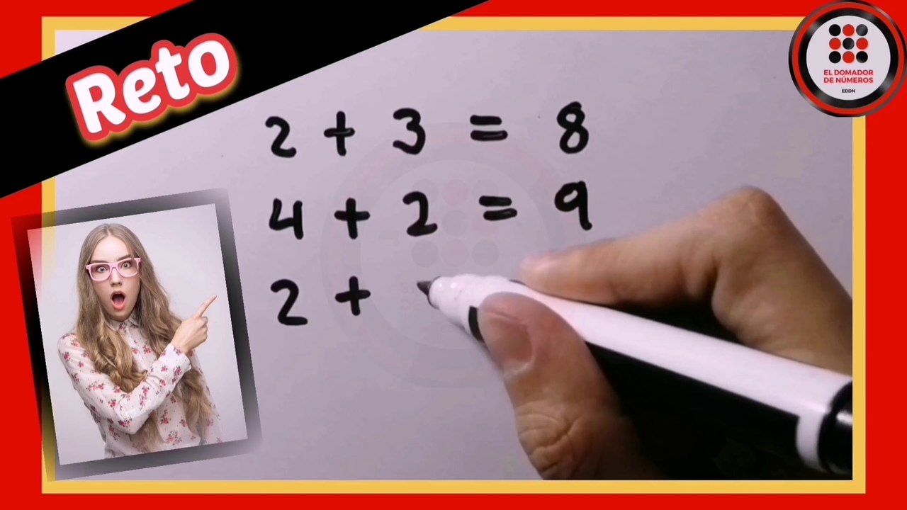 RETO matemático (2+3=8). Math CHALLENGE (2+3=8).