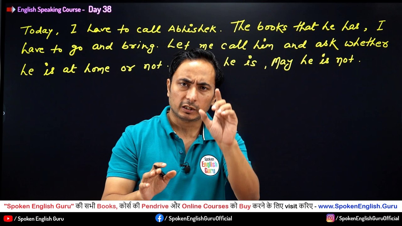 English Speaking Course Day 38 by Spoken English Guru