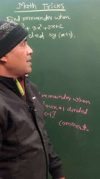 Question on remainder theorem, Maths tricks