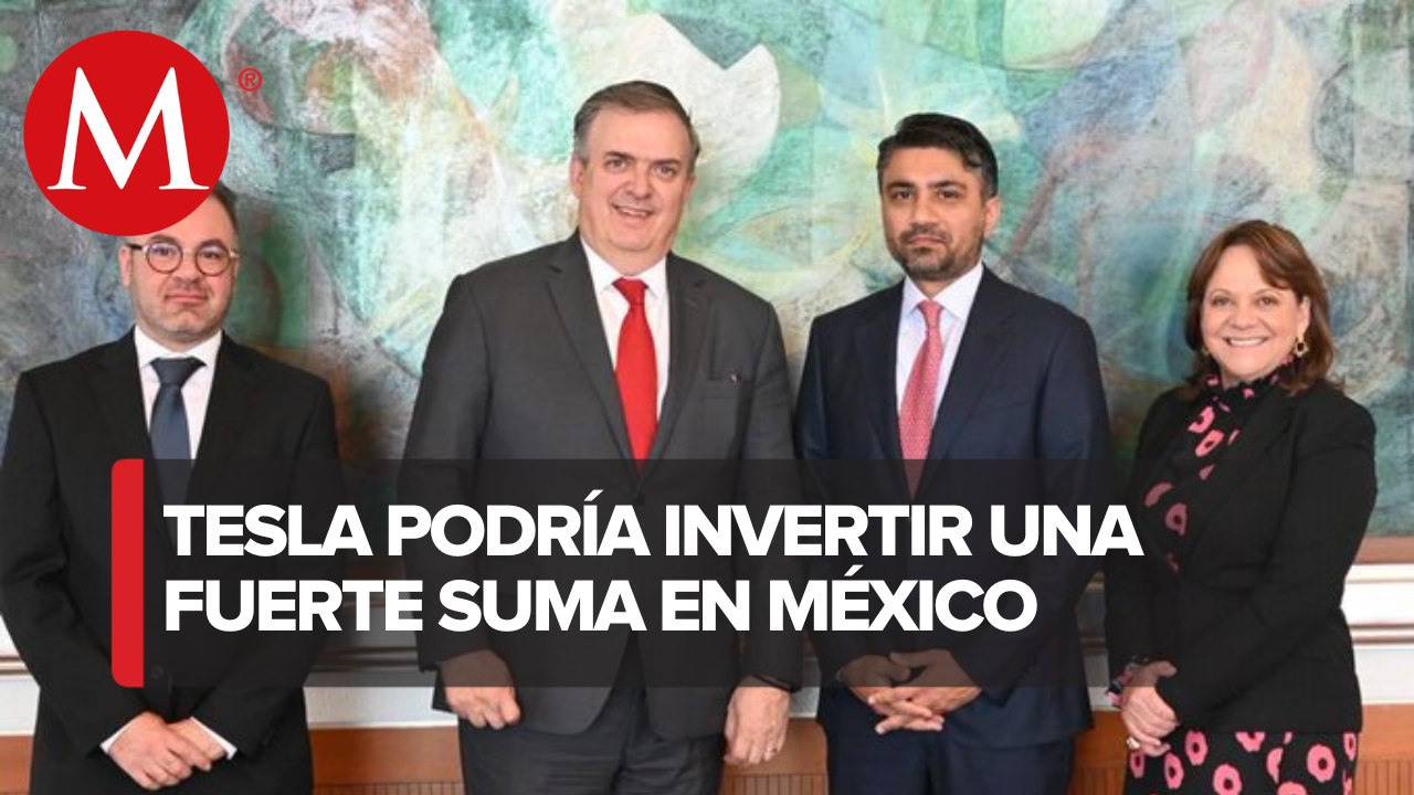 Ebrard se reúne con ejecutivos de Tesla: "pronto habrá buenas noticias"