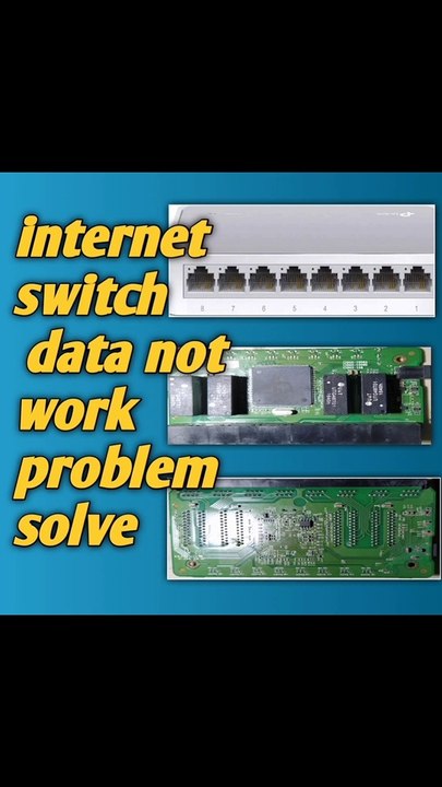 Internet switch RJ-45 port not work problem solve.