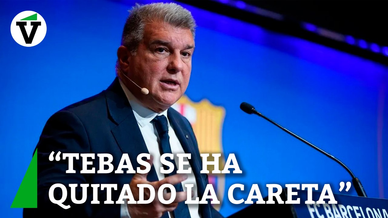 Laporta estalla contra Tebas: "Promueve una campaña reputacional contra el Barça"