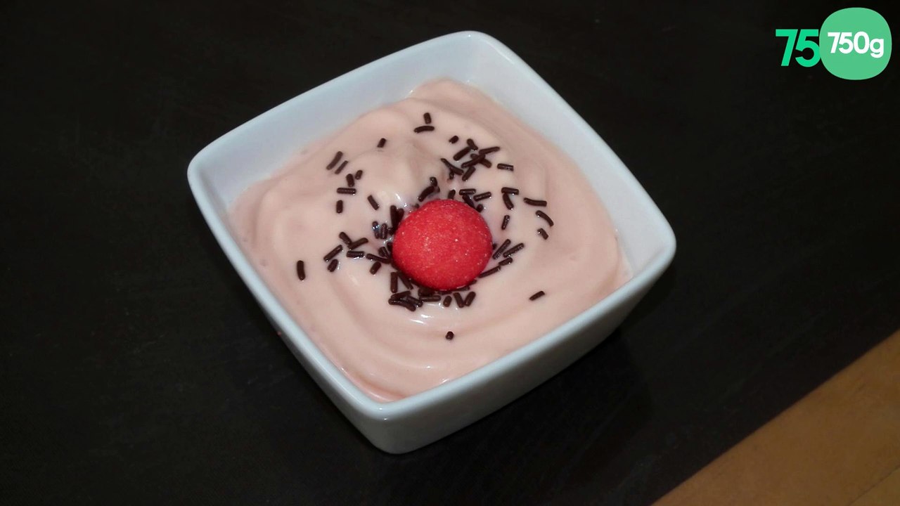 Mousse fraise tagada au siphon