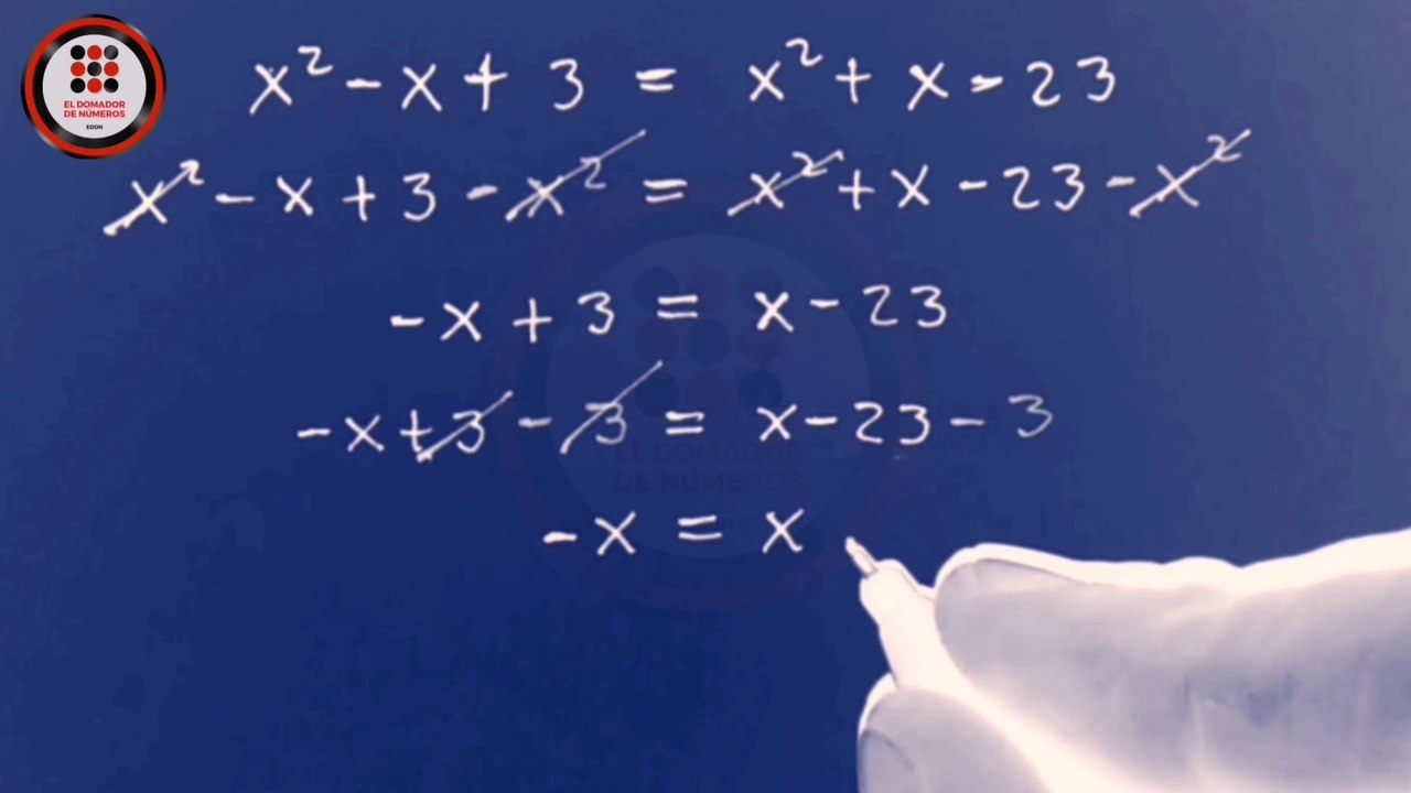 HALLANDO el valor de "X" en la ecuación.  FINDING the value of "X" in the equation.