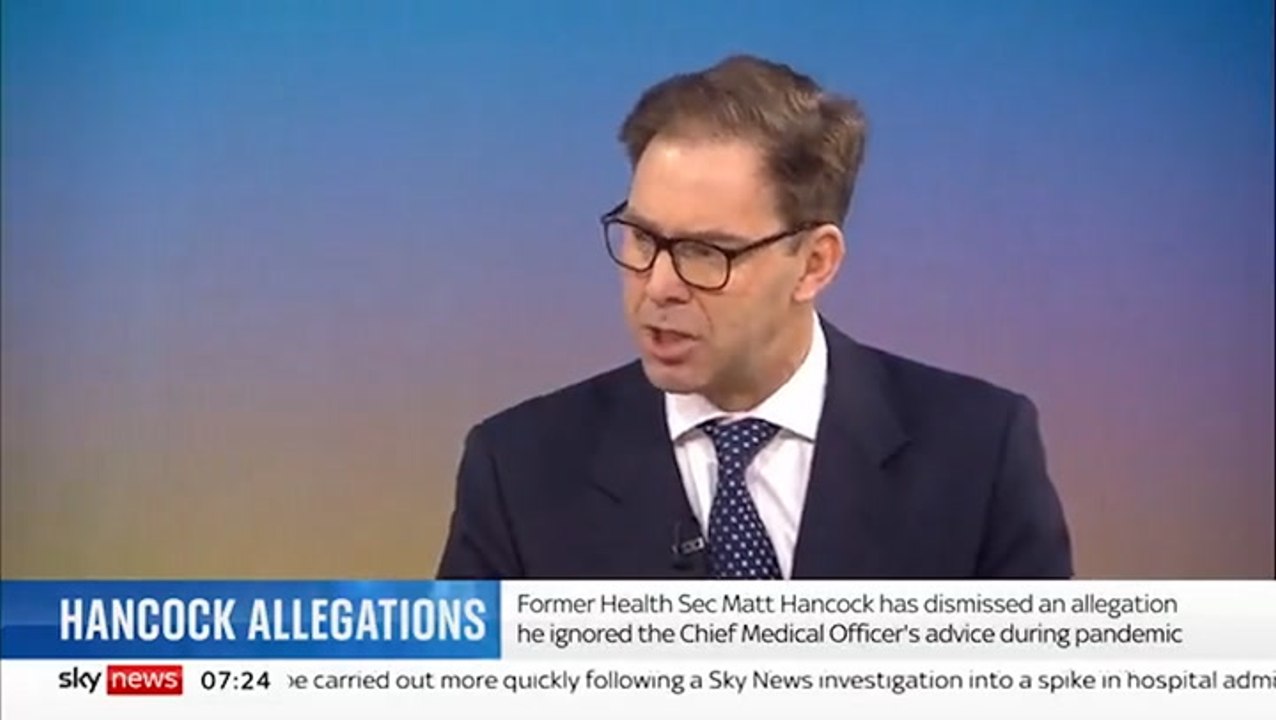 Tory MP says release of Hancock’s message was done for ‘personal gain’