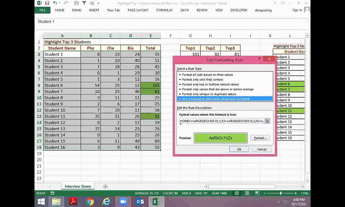 MIS Excel Tricks - 6