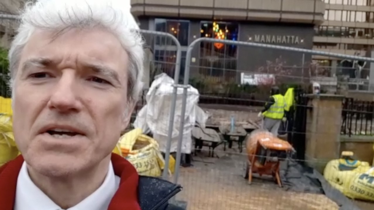 This is how work is progressing on Sheffield's Covid memorial at Barker's Pool