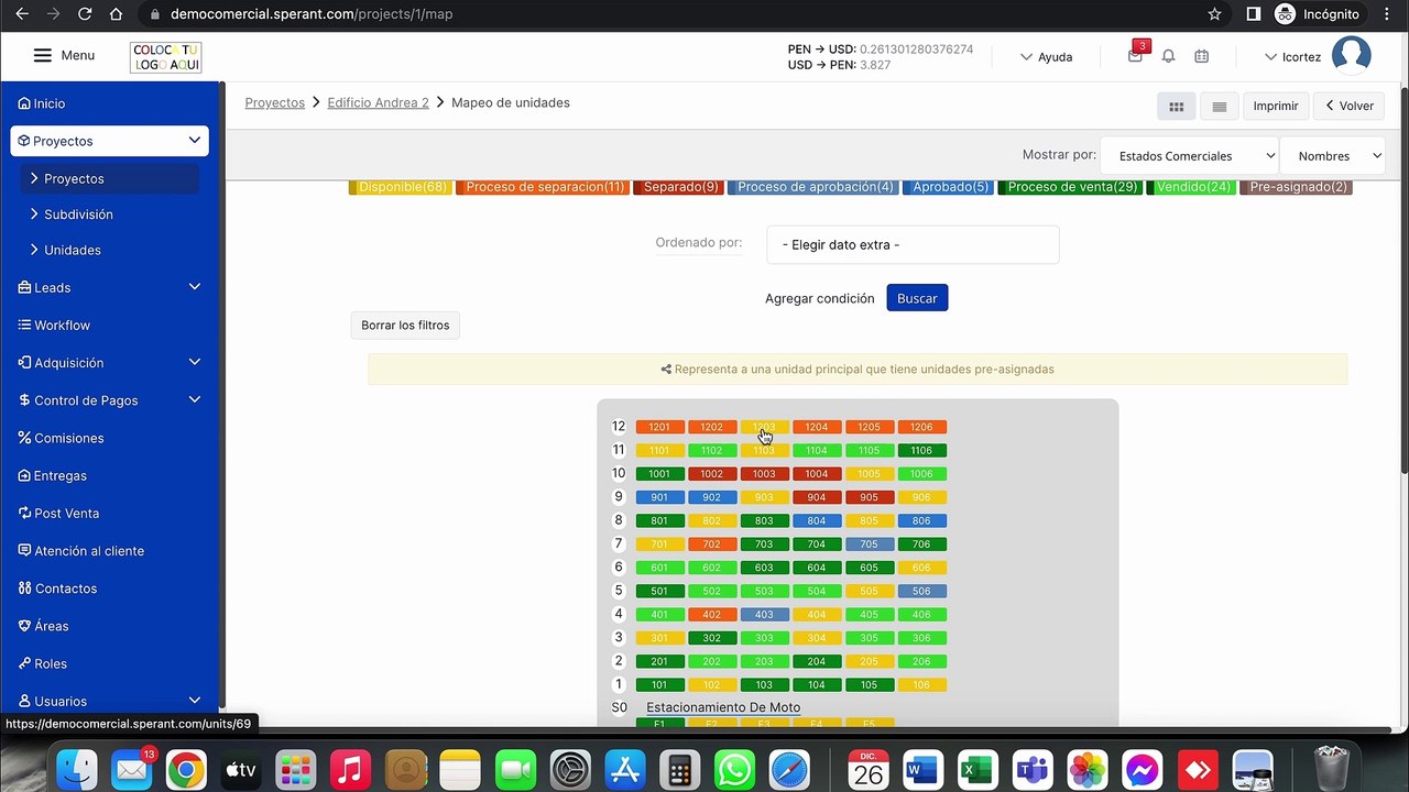 Creación de proforma