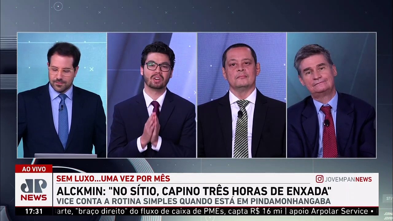 Alckmin diz ter vida simples no campo: “No sítio, capino três horas de enxada”