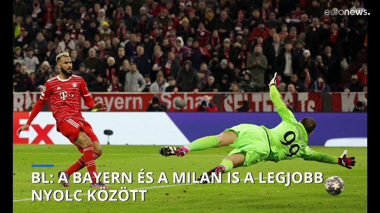 Bajnokok Ligája: a Bayern és a Milan is a legjobb nyolc között