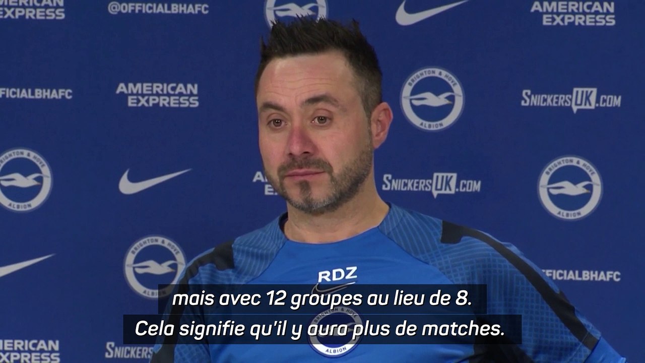 Cdm-2026 - De Zerbi : "Pas d'accord avec ce nouveau format"