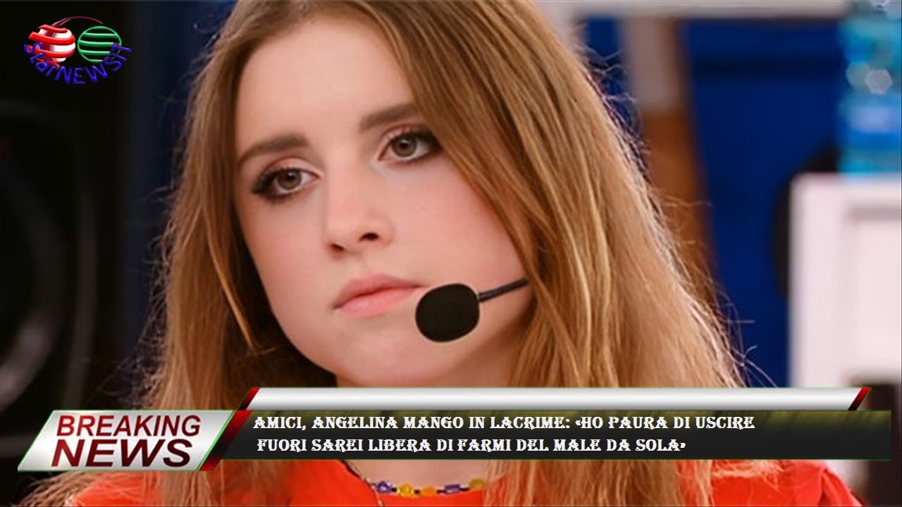 Amici, Angelina Mango in lacrime: «Ho paura di uscire  fuori sarei libera di farmi del male da sola»