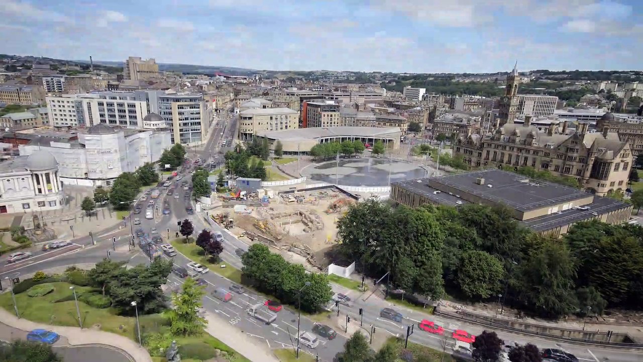 One City Park in Bradford - Time lapse video
