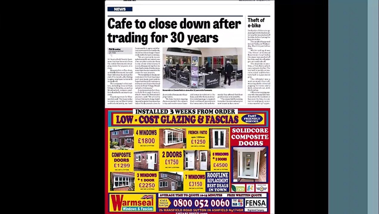 inside this weeks Derbyshire Times 15th March