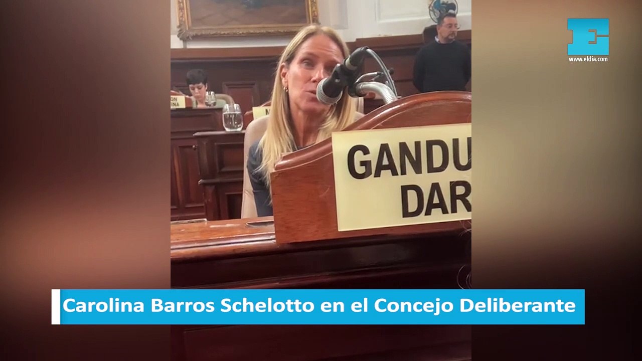 Carolina Barros Schelotto en el Concejo Deliberante