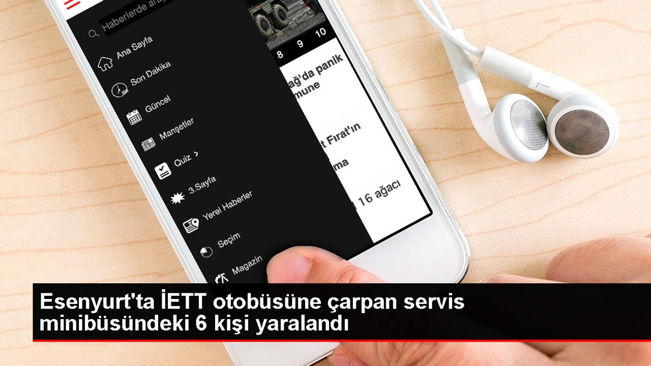 Esenyurt'ta İETT otobüsüne çarpan servis minibüsündeki 6 kişi yaralandı