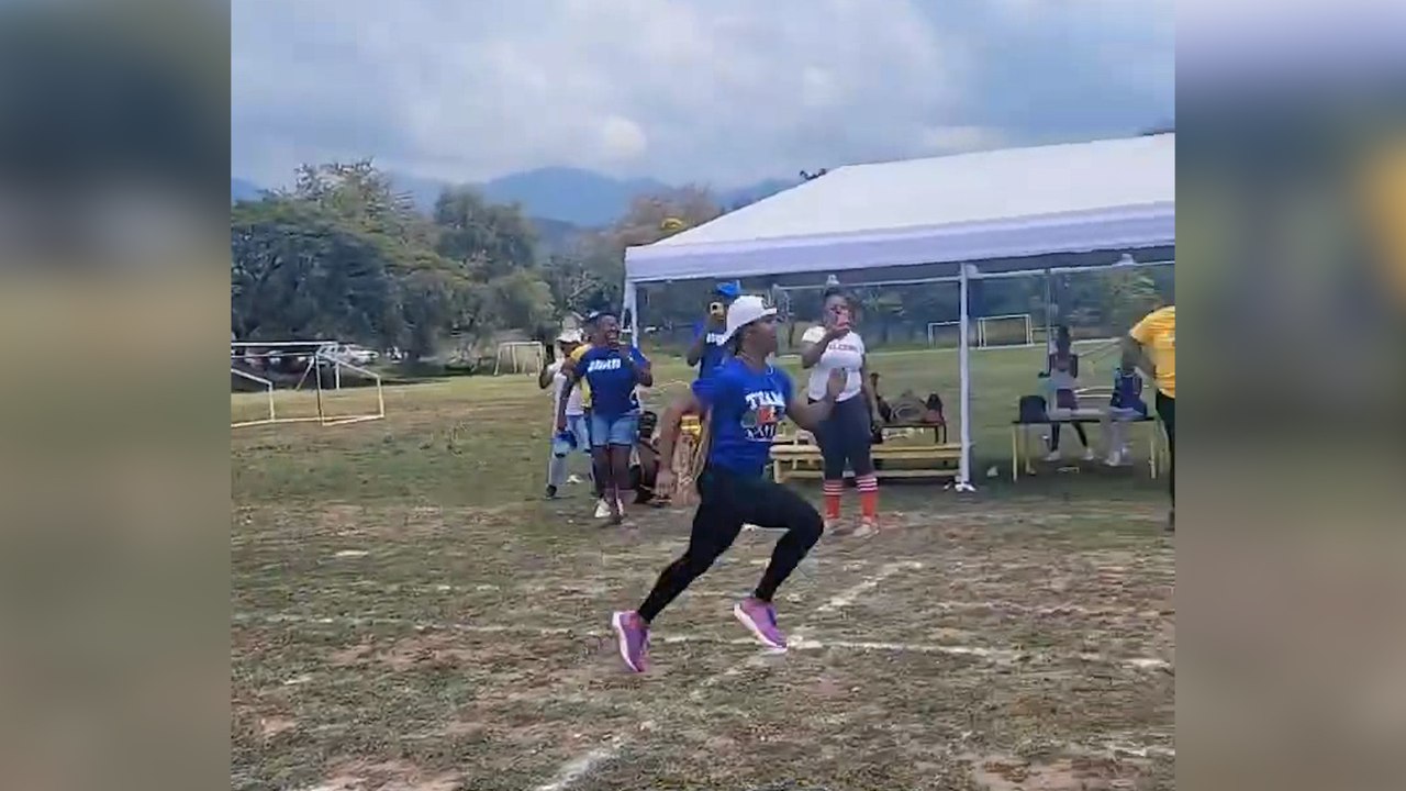 Une triple-championne olympique atomise une course de parents d'élèves