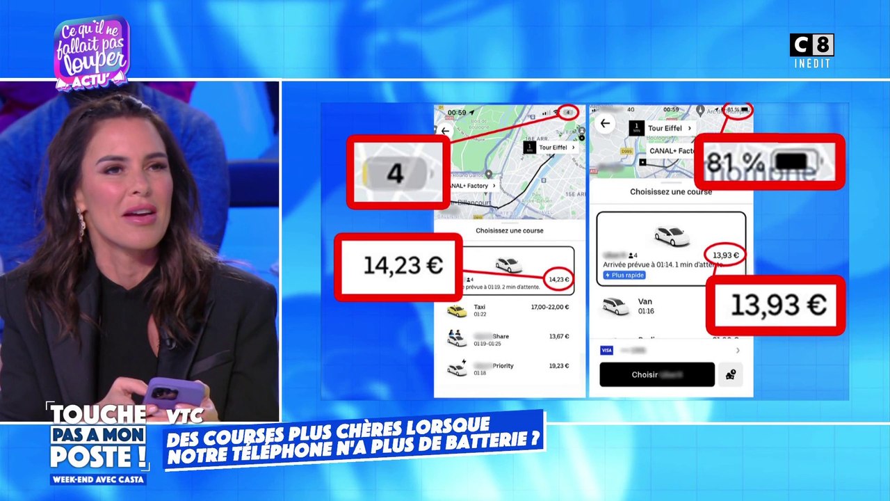VTC : des courses plus chères lorsque notre téléphone n'a plus de batterie ?